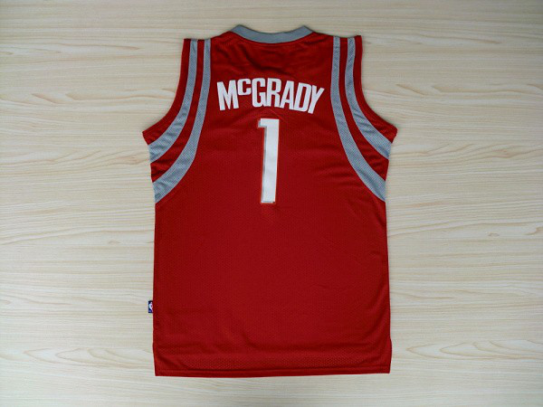  NBA Houston Rockets 1 Tracy McGrady Swingman Red Jerseys